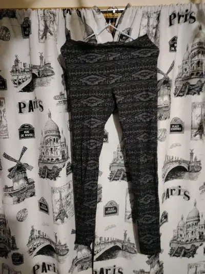Leggings estampados gris oscuro talla S - miniatura 1