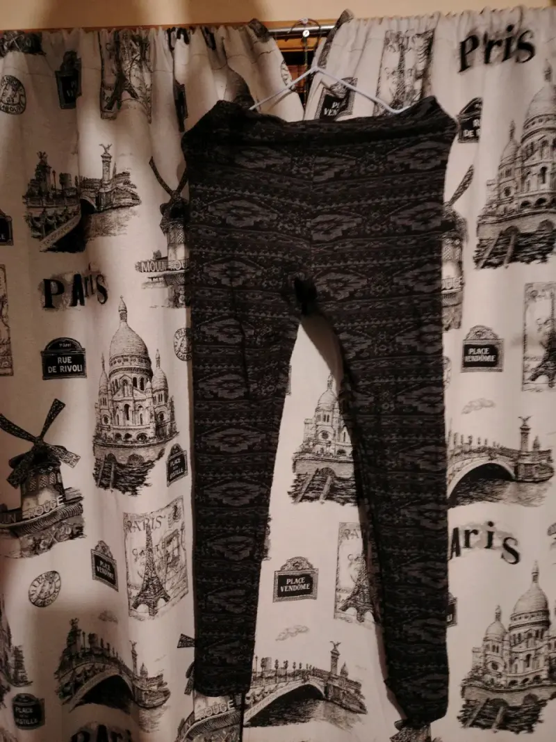 Leggings estampados gris oscuro talla S - 2