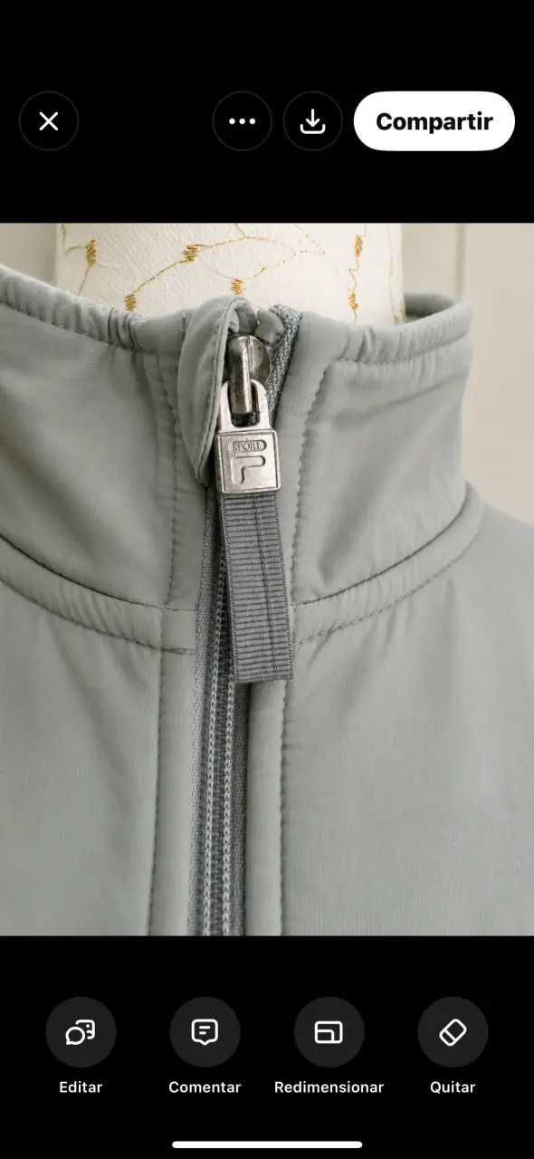 Chaqueta polar Fila gris y blanca - 3