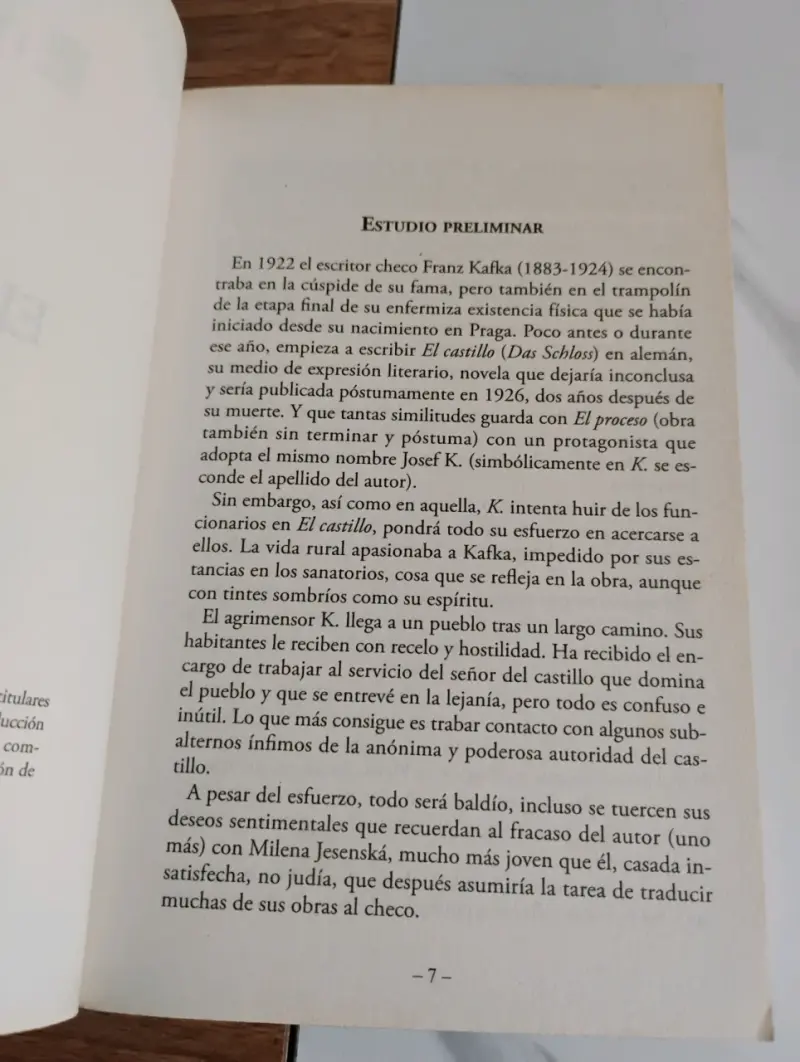 Libro 'El Castillo' de Franz Kafka - 3