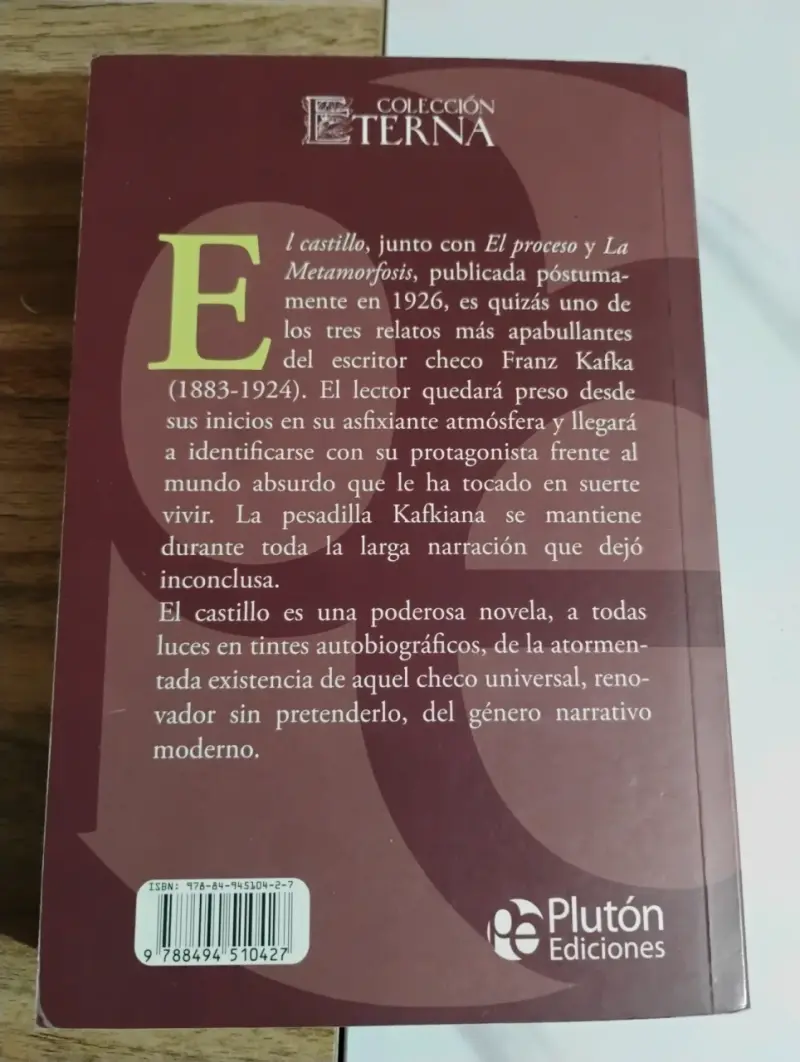 Libro 'El Castillo' de Franz Kafka - 5