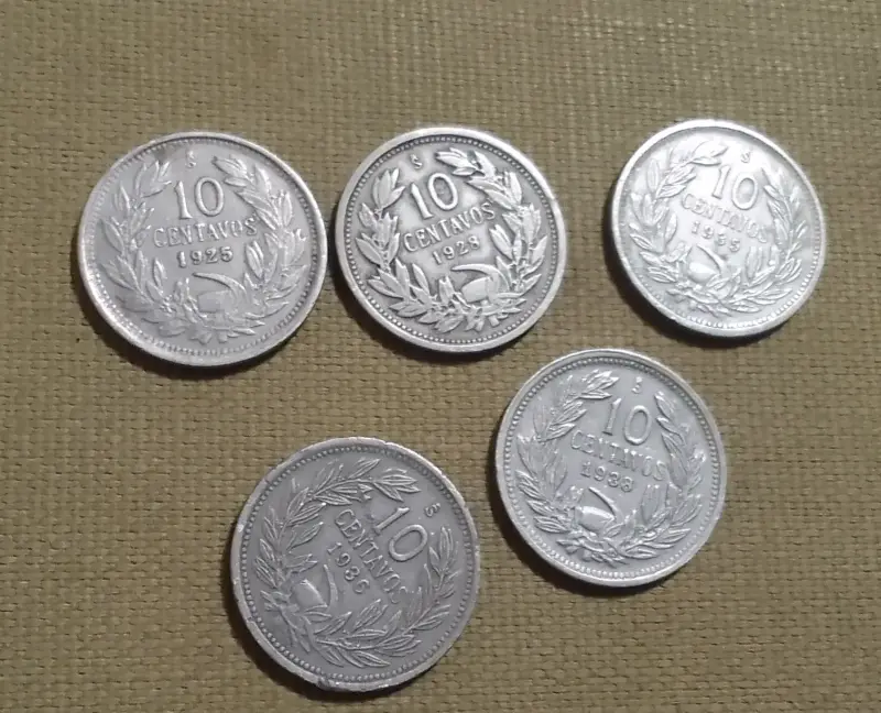 Monedas antiguas deChile 10 centavos - 1