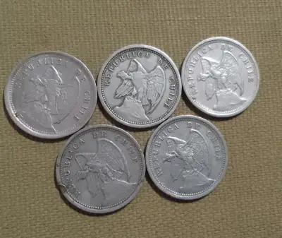 Monedas antiguas deChile 10 centavos - miniatura 2