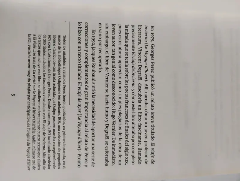 Libro 'El viaje de invierno' de Georges Perec - 3