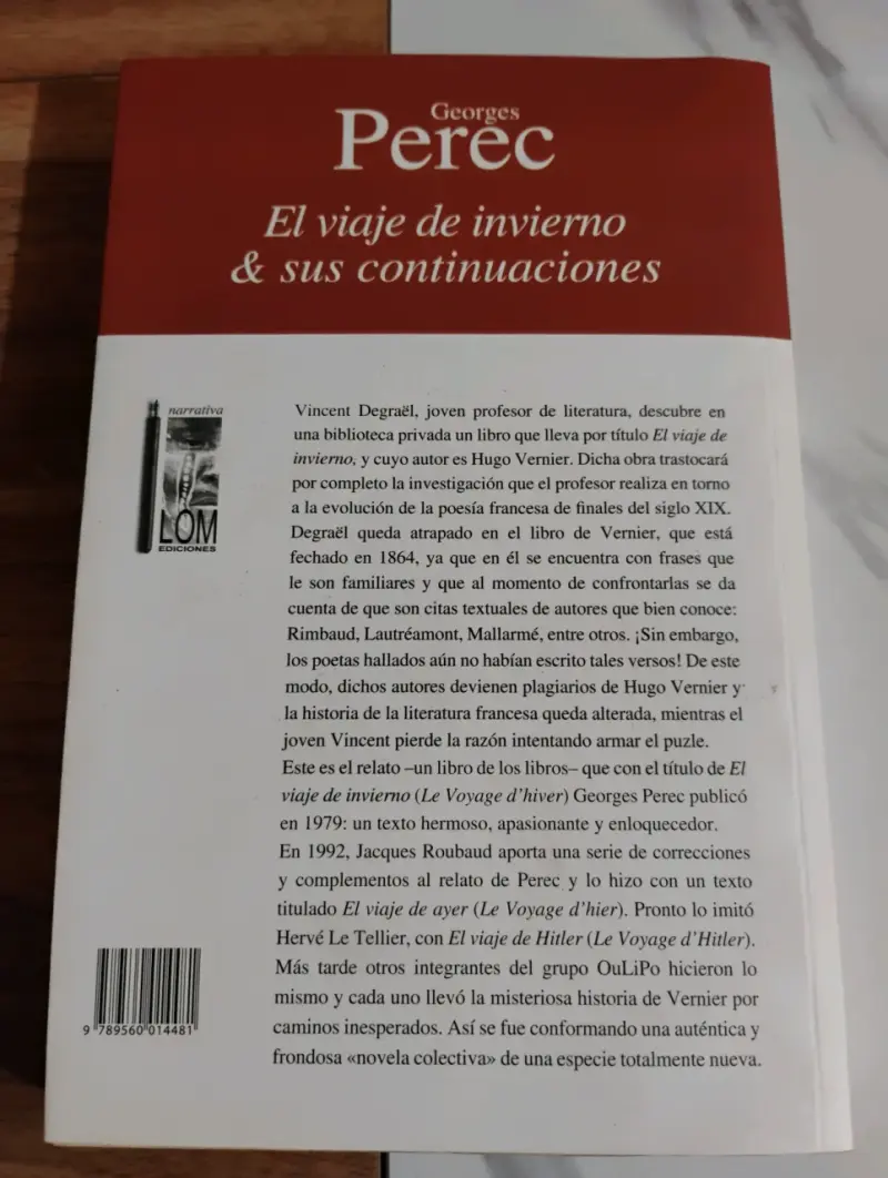 Libro 'El viaje de invierno' de Georges Perec - 6