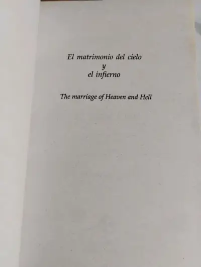 Libro 'El Matrimonio del Cielo y el Infierno' de William Blake - miniatura 2