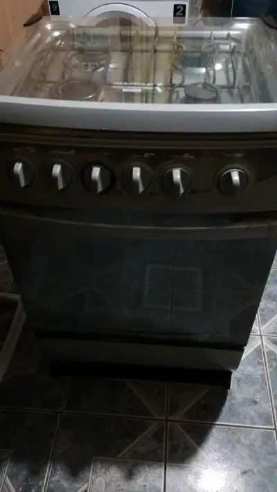 Cocina a gas con horno incorporado - miniatura 2