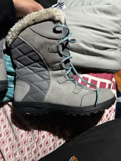 Botas Columbia  de invierno impermeables grises - miniatura 1
