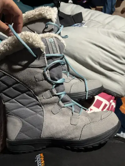 Botas Columbia  de invierno impermeables grises - miniatura 2