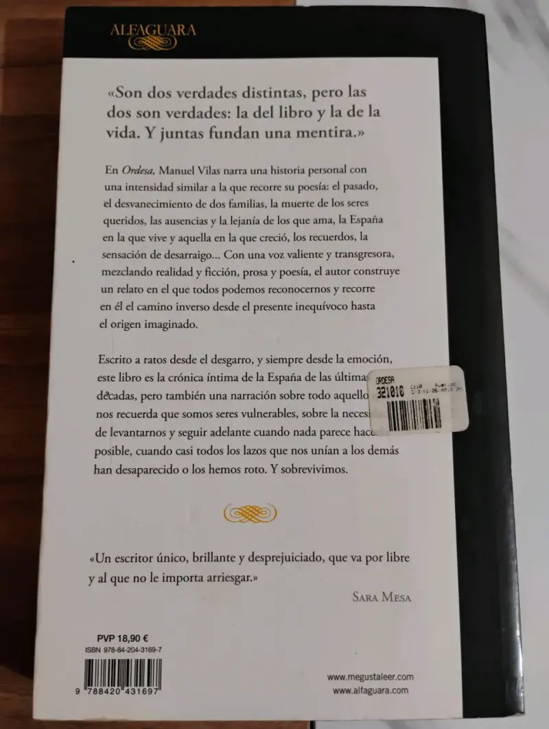 Libro 'Ordesa' de Manuel Vilas - 5