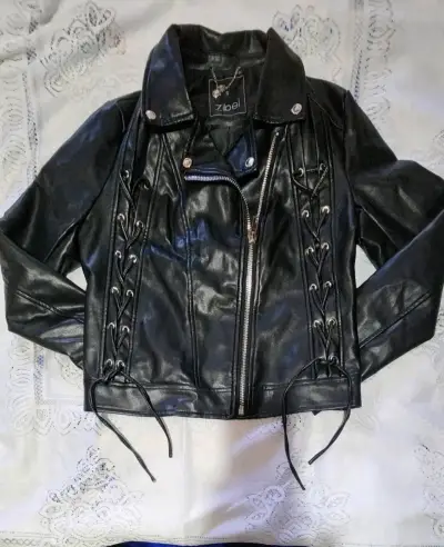 Chaqueta cuero sintético Zibel - miniatura 1