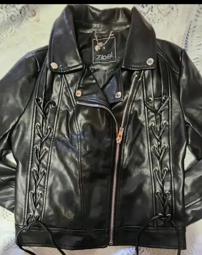 Chaqueta cuero sintético Zibel - miniatura 2