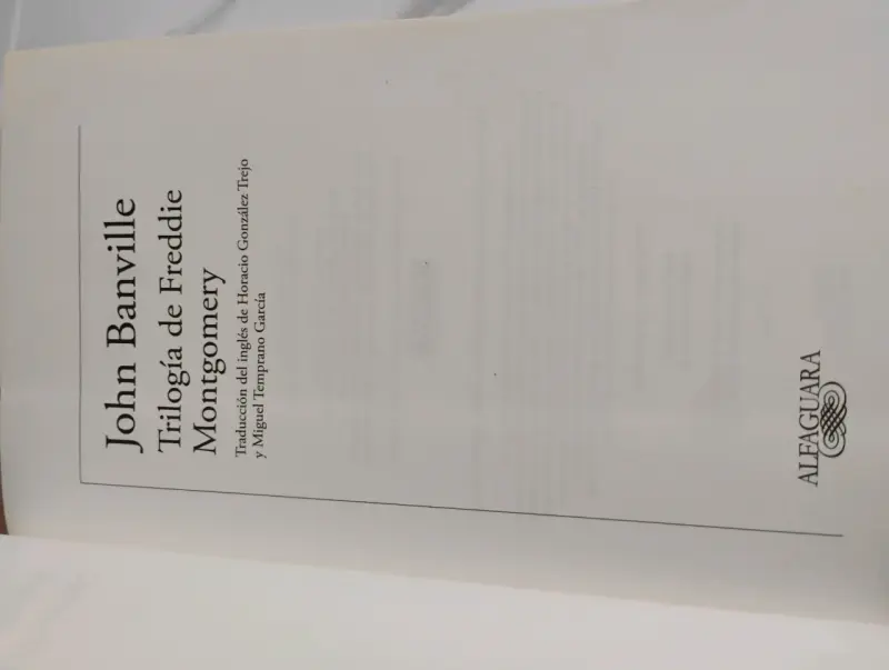 Libro 'Trilogía de Freddie Montgomery' de John Banville - 3