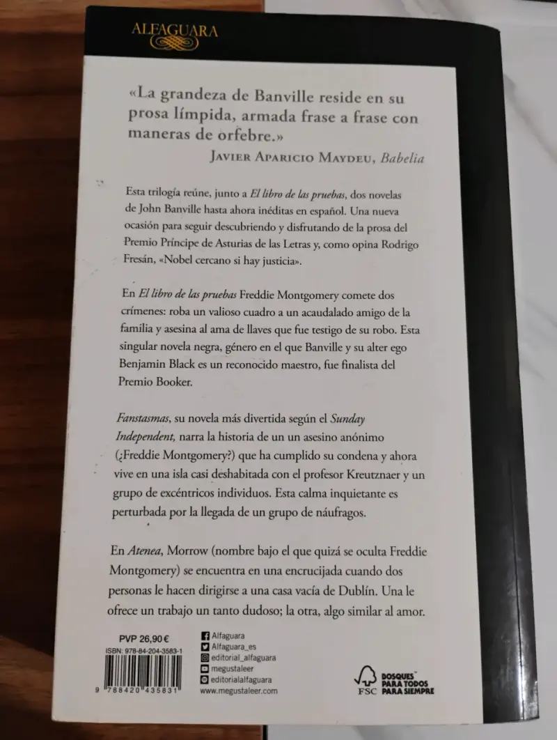 Libro 'Trilogía de Freddie Montgomery' de John Banville - 5