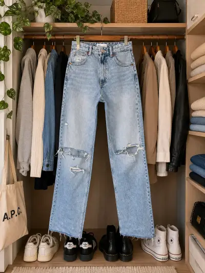 Jeans zara wide leg - miniatura 1