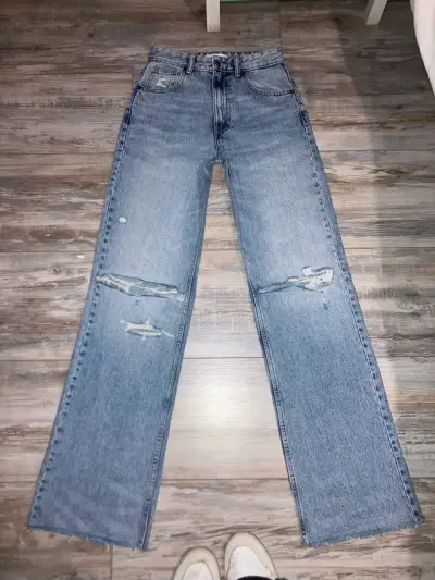 Jeans zara wide leg - miniatura 3
