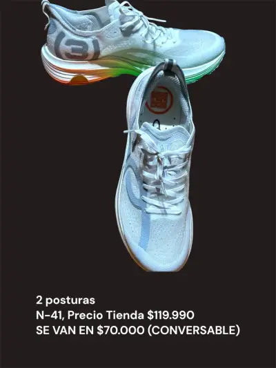 Zapatillas deportivas blancas talla 41 - miniatura 1