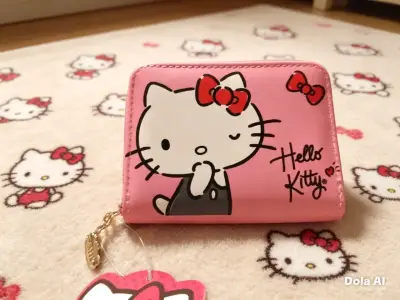 Billetera Hello Kitty rosa con diseño - miniatura 2
