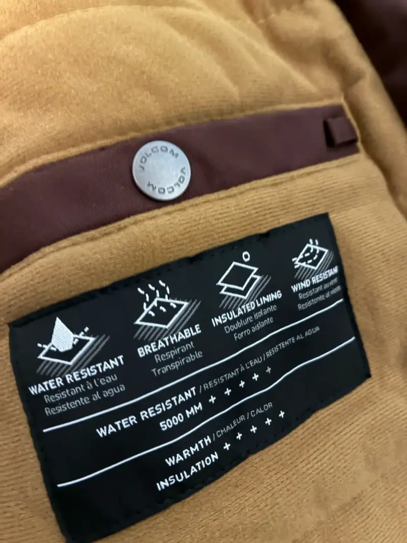 Chaqueta Volcom burdeo con capucha XL - 6