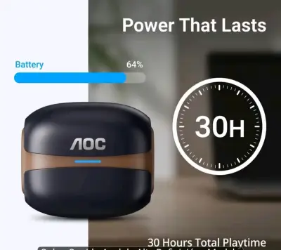 Audífonos inalámbricos AOC con 30 horas de batería - miniatura 1