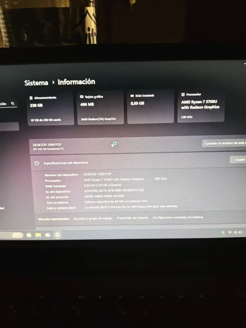 Notebook HP 245 G8 Ryzen 7 - 2