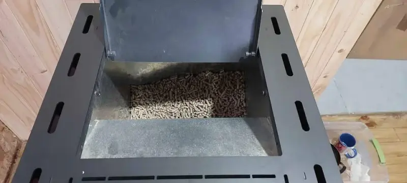 Estufa a pellet Bosca Black Visión burdeo - 4