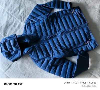 Chaqueta marca AUSSIE acolchada azul con capucha - miniatura 1