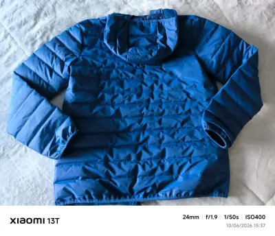 Chaqueta marca AUSSIE acolchada azul con capucha - miniatura 2