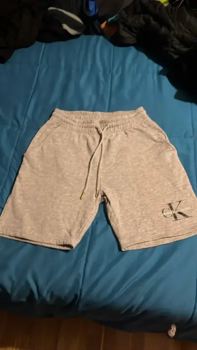 Shorts deportivos Calvin Klein grises - miniatura 1
