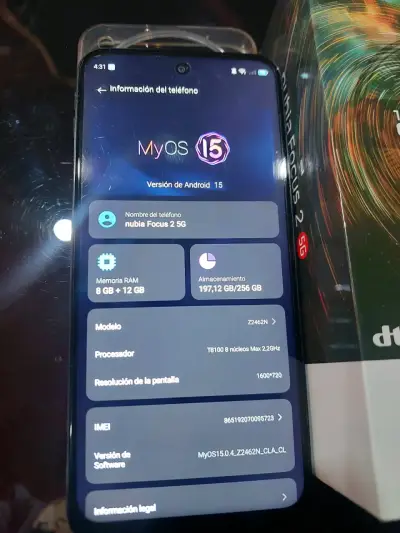 Smartphone Nubia Focus 2 5G con cámara 108MP - miniatura 4