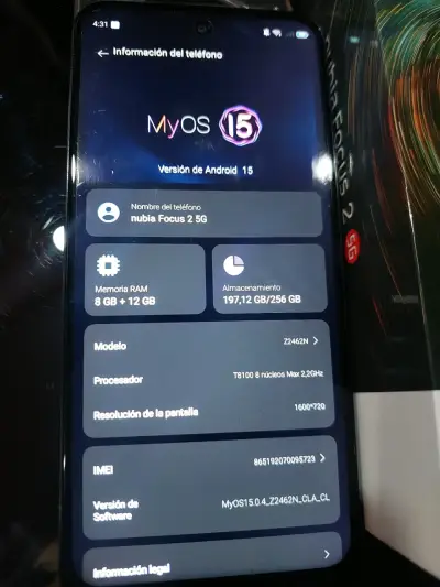 Smartphone Nubia Focus 2 5G con cámara 108MP - miniatura 5