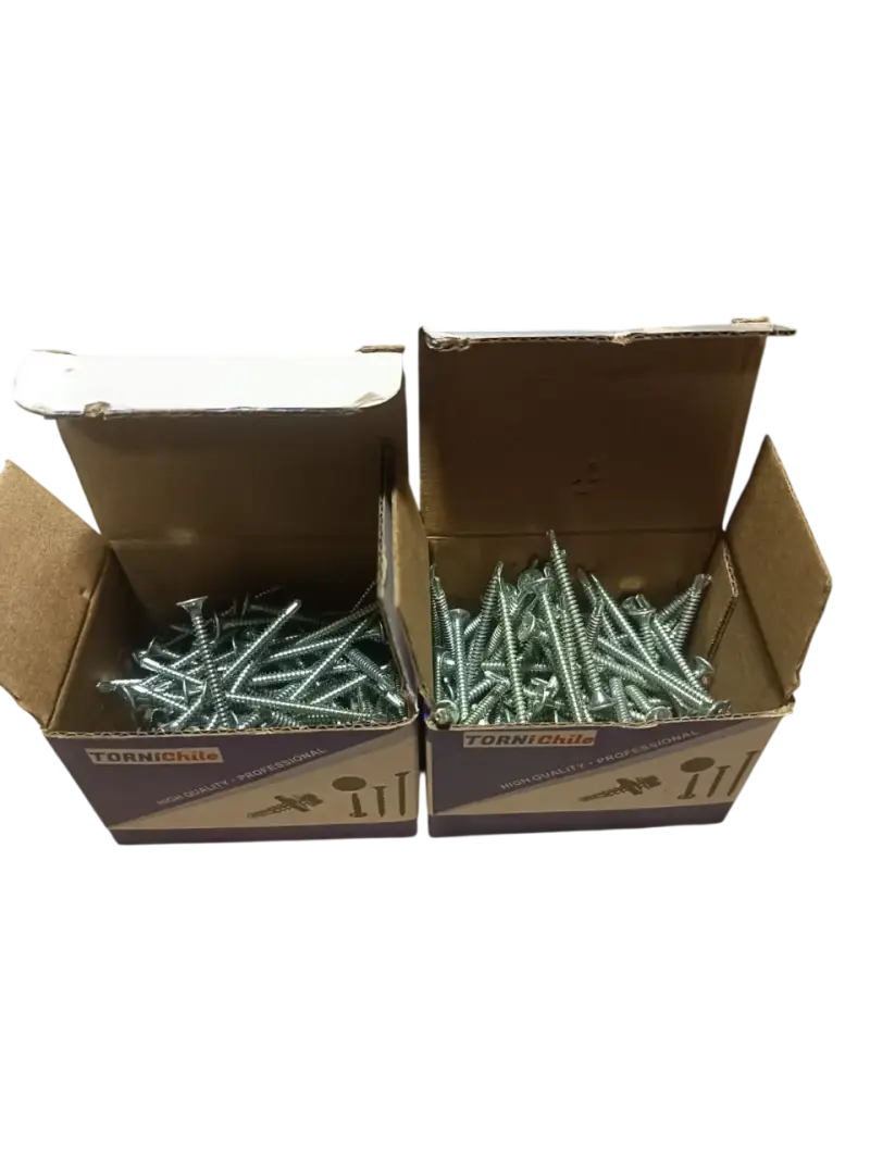 Pack 8 Cajas Tornillos Punta Broca 6x2" Tornichile - 3