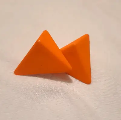 Aros  naranjas modernos - miniatura 1