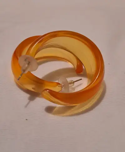 Aros  naranjas modernos - miniatura 4