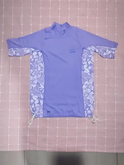 Polera de surf morada Olaian - miniatura 1