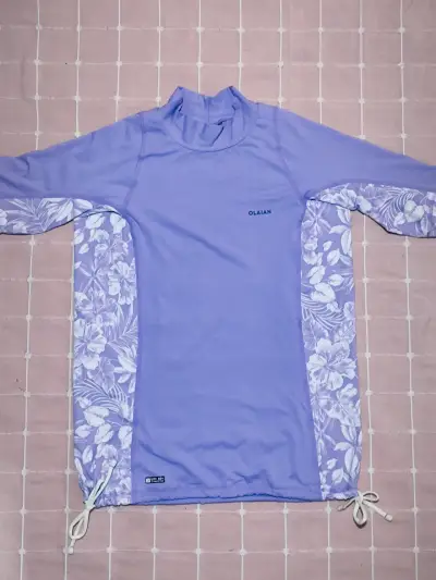 Polera de surf morada Olaian - miniatura 2