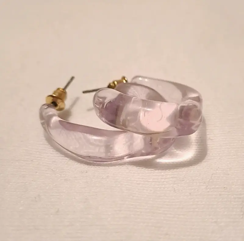 Aros color lila mate - 3