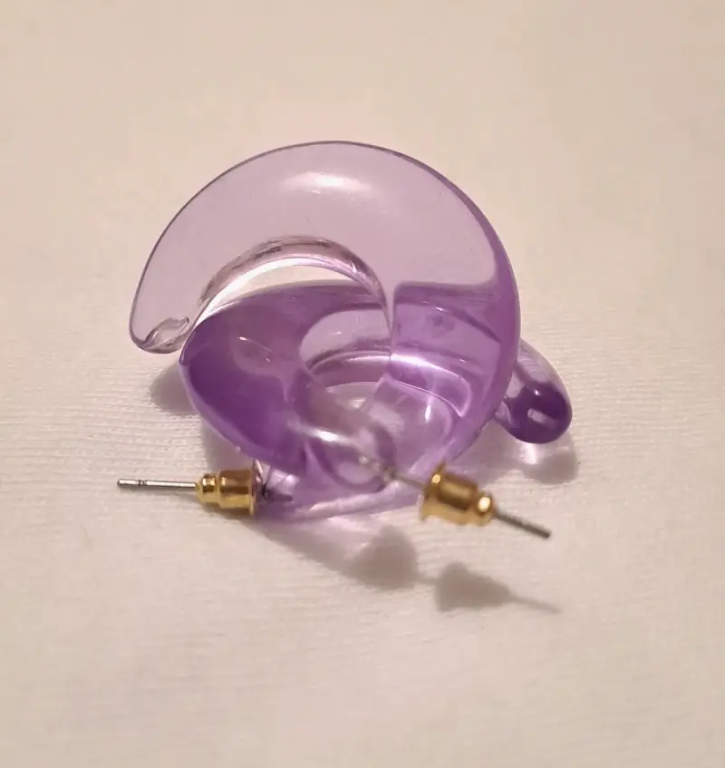 Aros color lila mate - 4