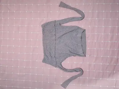 Top de tirantes gris tejido - miniatura 1