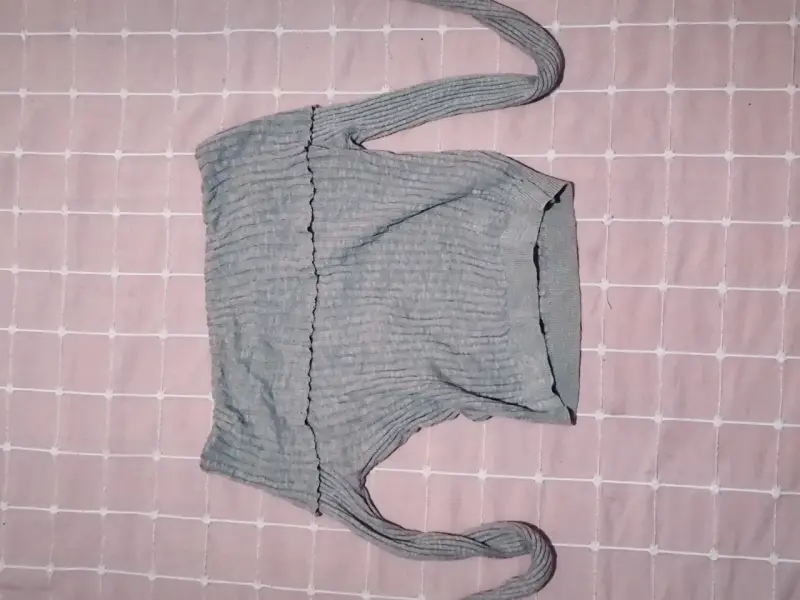 Top de tirantes gris tejido - 2