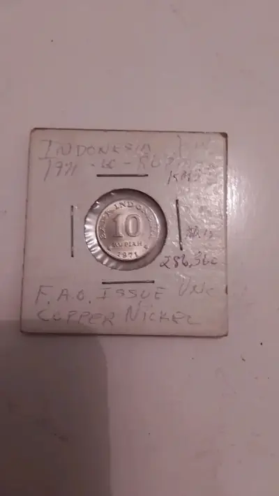 Moneda Indonesia 10 Rupiah 1971 - miniatura 1