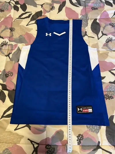 Polera deportiva Under Armour azul sin mangas - miniatura 5