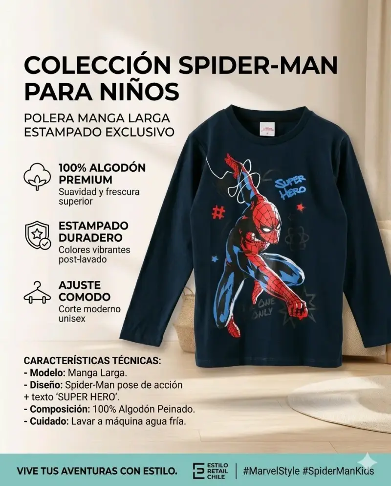 Polera Spider-Man - 1