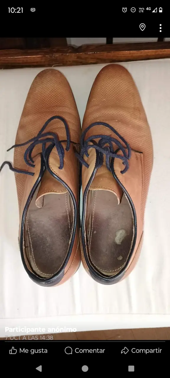 Zapatos de cuero marrón para hombre - 3