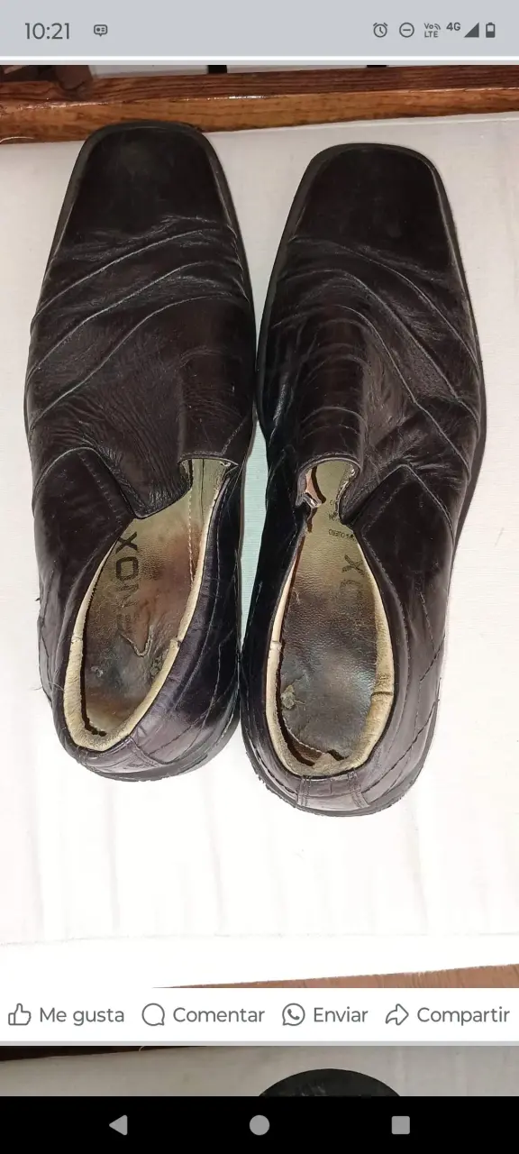 Zapatos de cuero marrón para hombre - 5