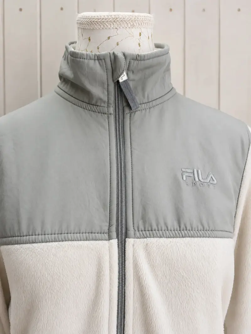 Chaqueta polar Fila gris y blanca - 2