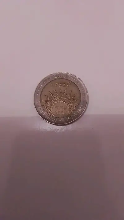 Moneda conmemorativa 1 peso 2010 Argentina - miniatura 1