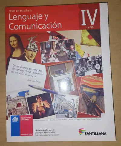 Libro Lenguaje y Comunicación 4°toMedio Santillana - miniatura 1