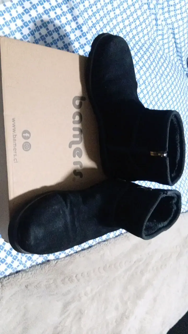 Botines negros de gamuza Bamers - 1