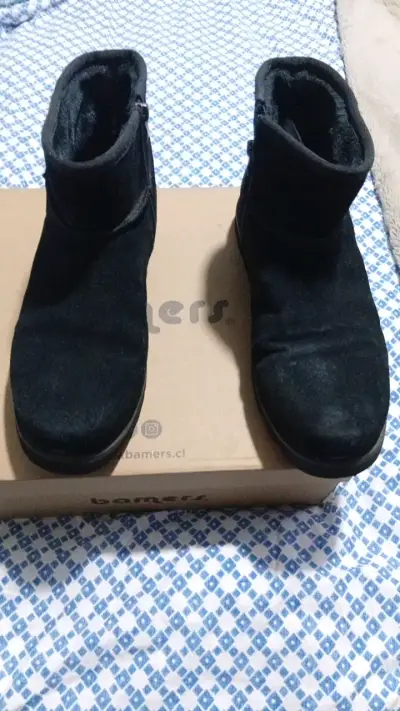 Botines negros de gamuza Bamers - miniatura 2